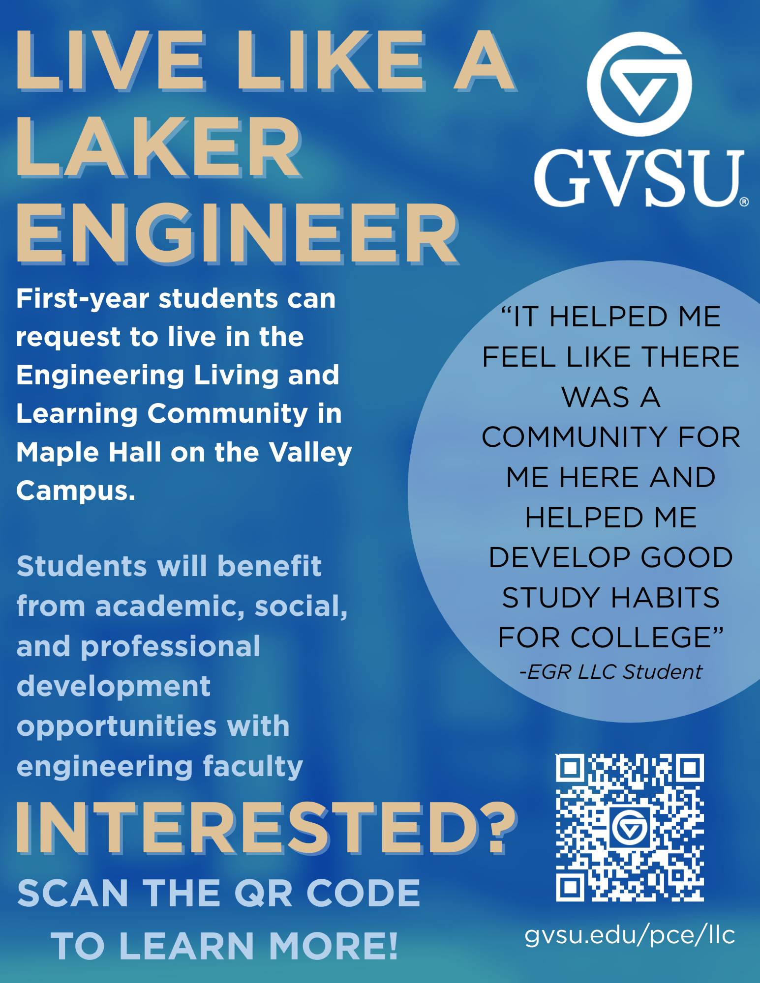 Informative flyer for the LLC